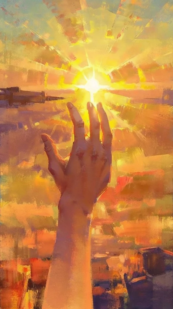 A hand that catches the sun 