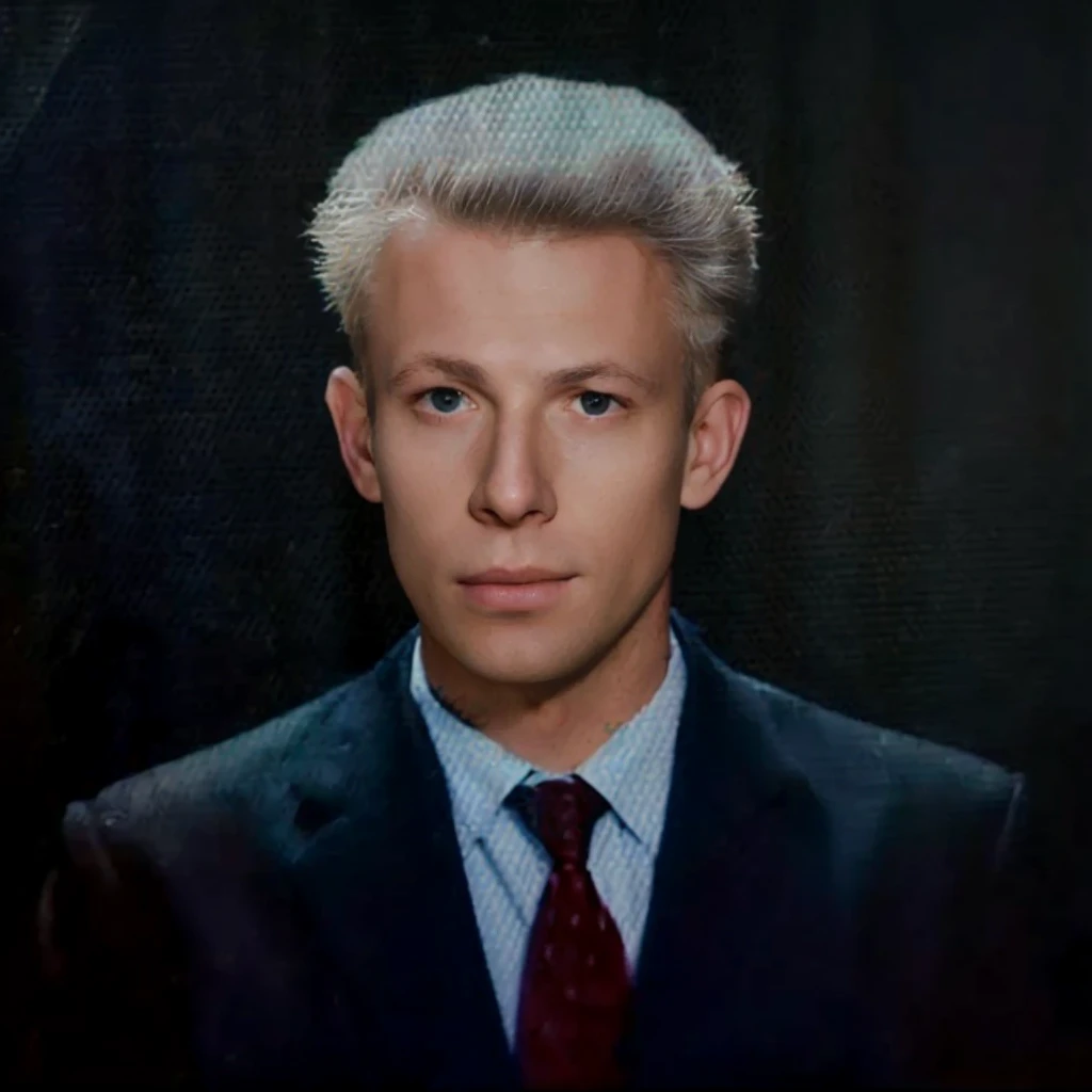 arafed image of a man in a suit and tie, professional picture, color portrait, high quality portrait, similar to malfoy, amazing professional picture, andrei riabovitchevy, a colorized photo, adam narozanski, colorized photo, benjamin vnuk, realistic studio portrait, nft portrait, realistic portrait photo, around 1 9 