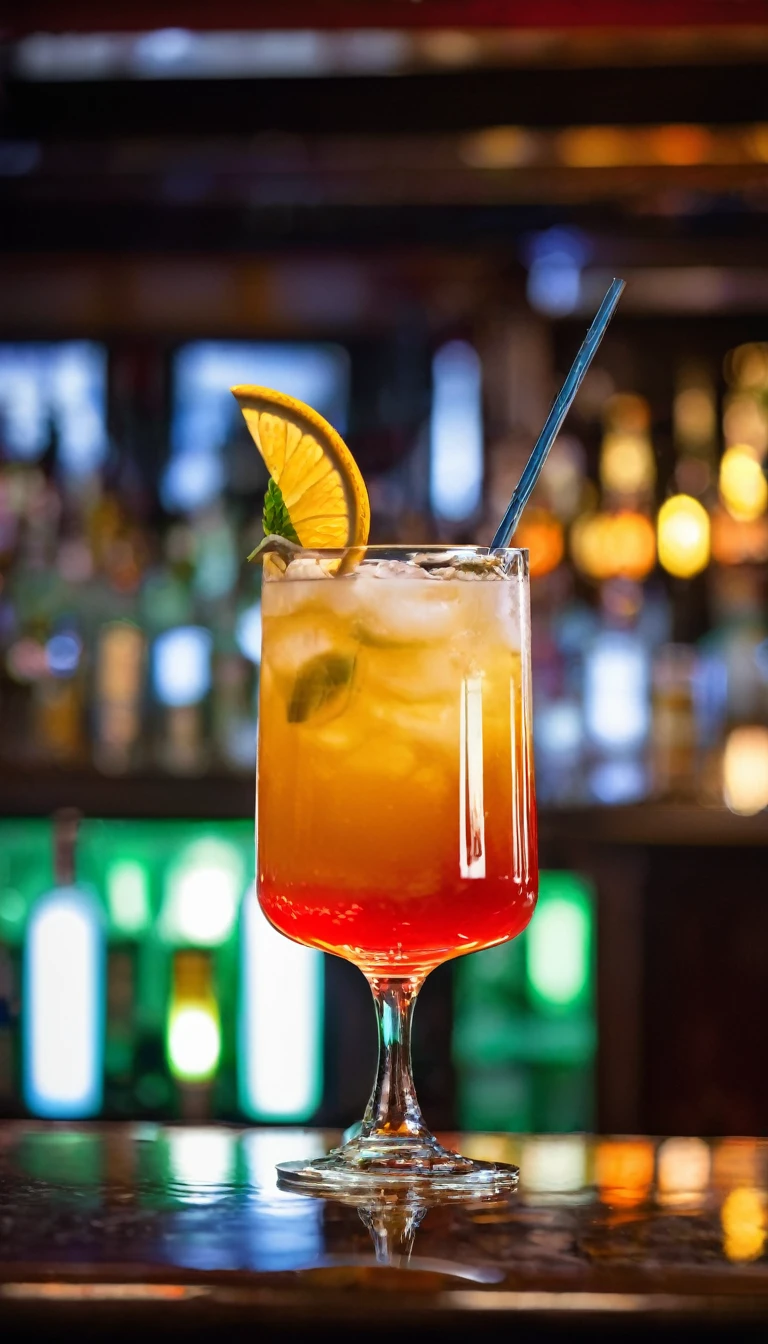 a picture of a cocktail at a bar like in a commercial