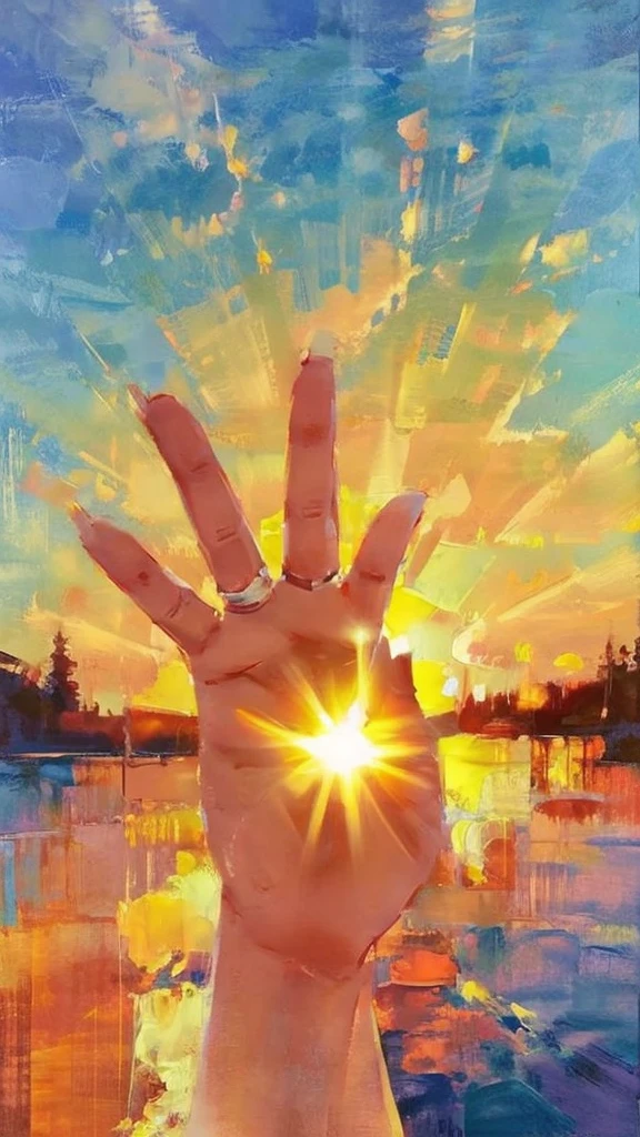 A hand that catches the sun 