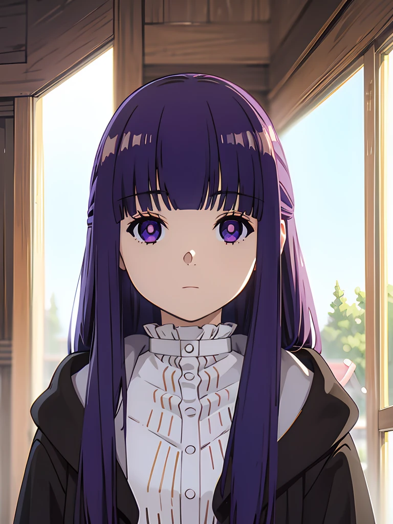 (safe:1.10), best quality, masterpiece, highres, solo, (fern_sousounofrieren:1.10), portrait, looking at viewer, anime_style, 14 