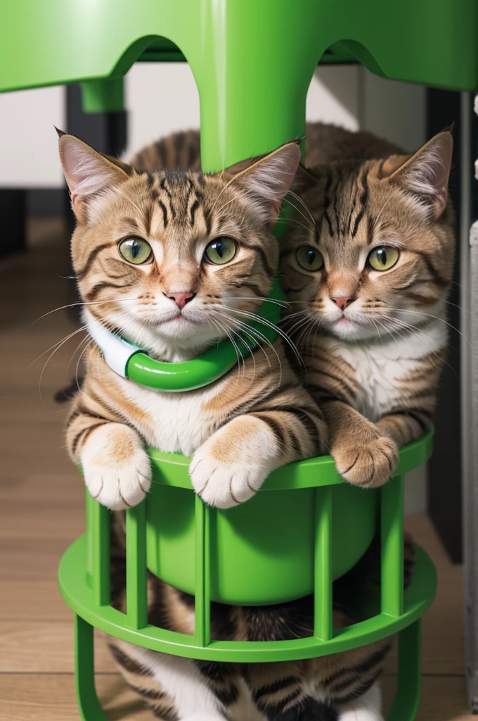 pumped cat is green