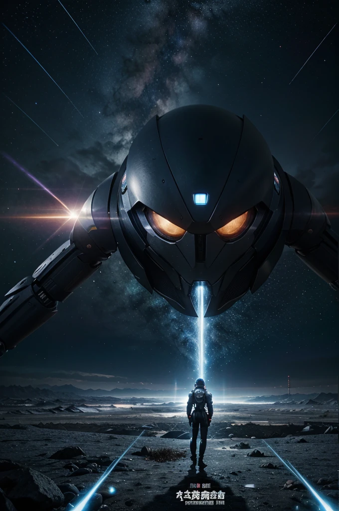 Promotional poster AI generated example describing the poster layout:
Central display main characters,The characters of the mecha camp and the alien camp are distributed on the left and right sides.。
Background uses bright starry sky、Portals and high-tech city elements。
Place a prominent game title at the top《Cosmic Confluence》。
The slogan "Explore Infinite Possibilities" is placed at the bottom.,Across the Multiverse!" and a brief introduction to the game features、Release date and platform information。
Tone and detail:
Use bright blue and purple as the main colors,Gold and silver are secondary colors。
Adding light effects and energy fluctuation effects,Enhance visual impact。
Foreground characters are detailed,The background is layered,Highlight the interaction between characters and background。