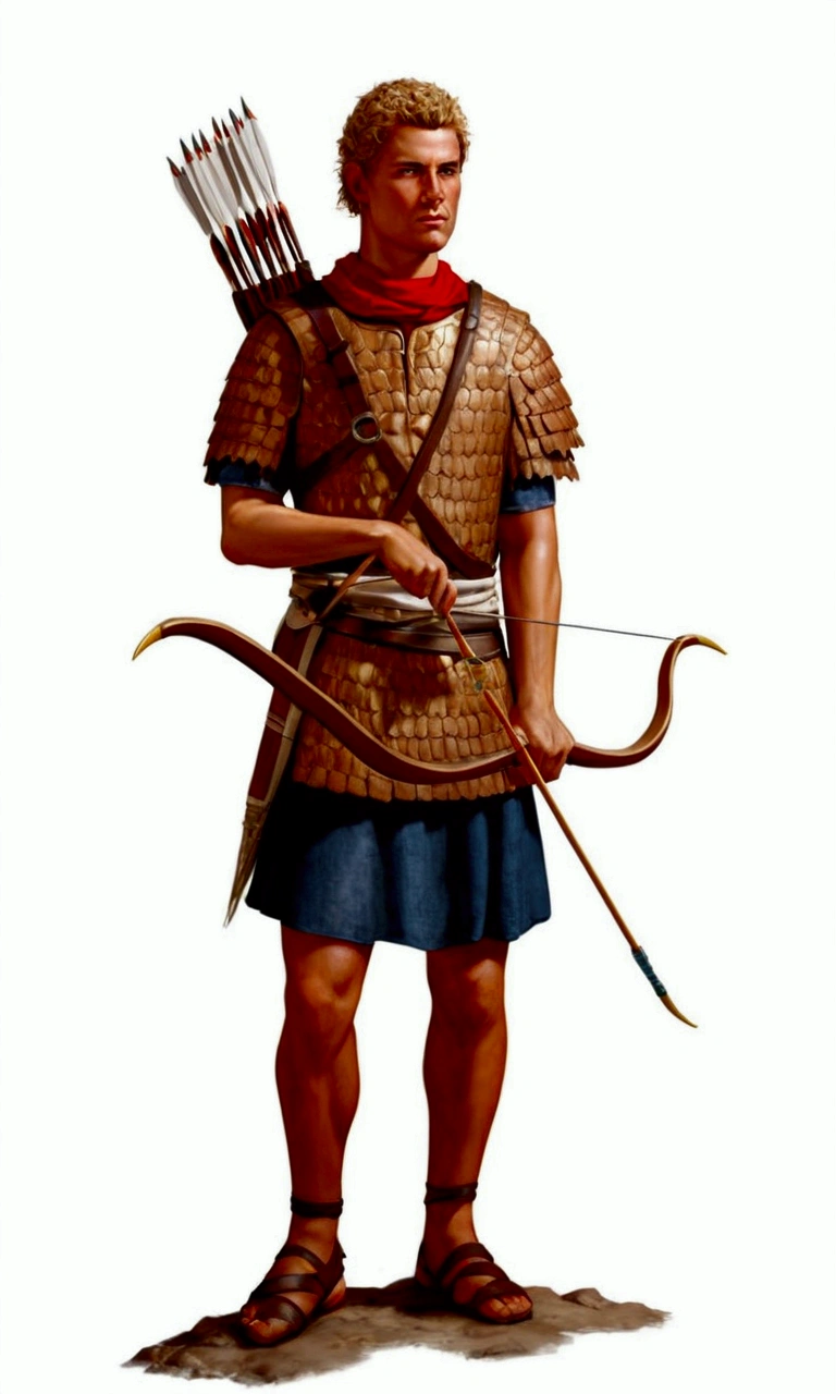 Gallic archer: ultra realistic and detailed