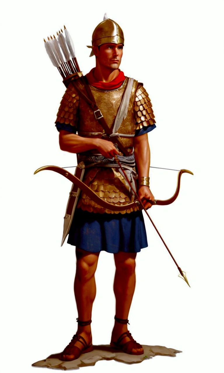Gallic archer: ultra realistic and detailed