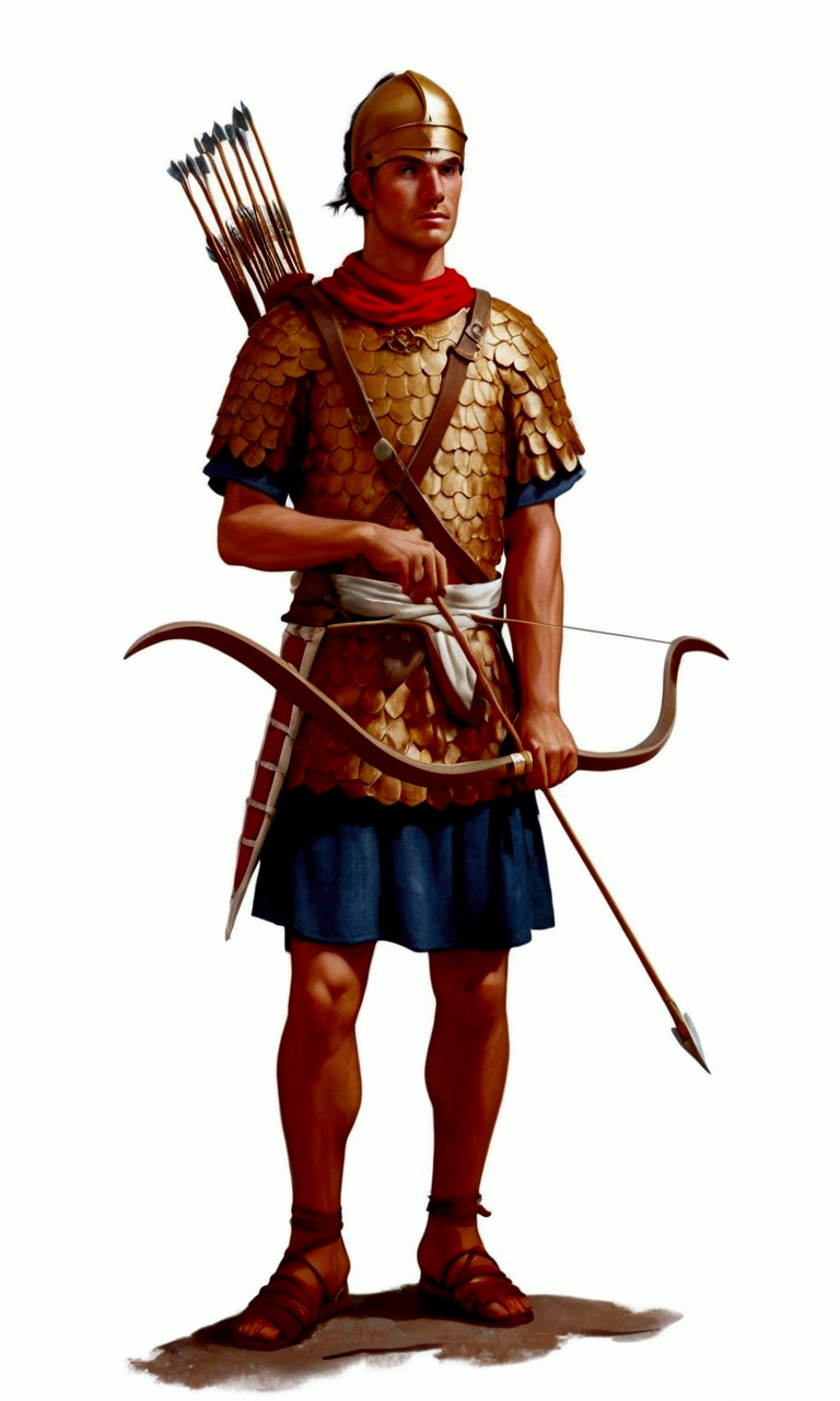 Gallic archer: ultra realistic and detailed