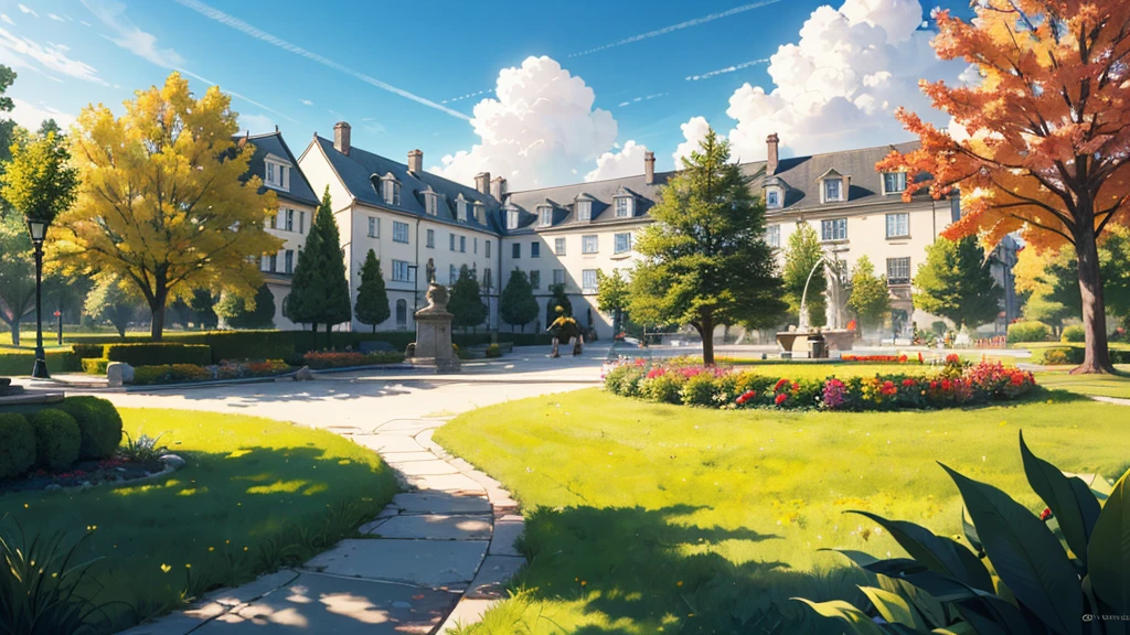 (masterpiece, best quality, 4K, realistic, colorful) create a sunny park background.