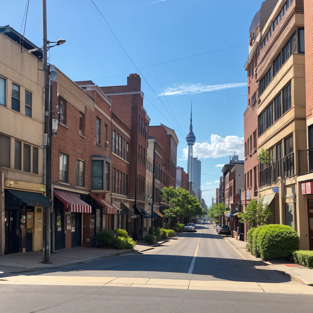 America、Streetscape、Clear skies