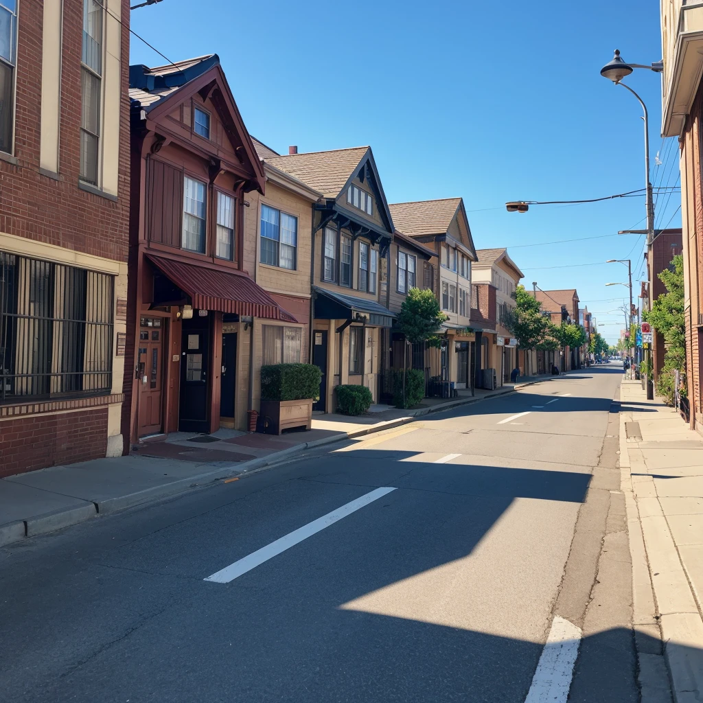 America、Streetscape、Clear skies