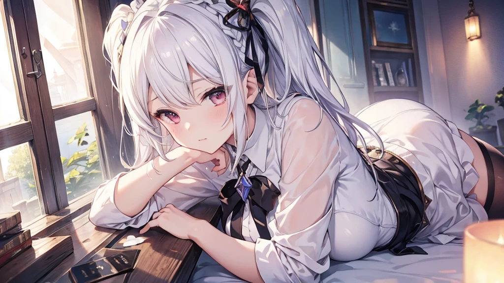 A mature girl、White Hair、Granblue Fantasy、Frau、4K、R18、age22