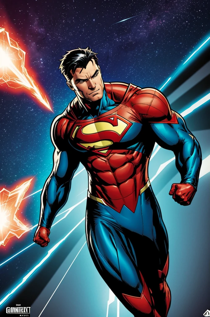 Generate me a comic book cover of a generic superhero where it represents someone's life