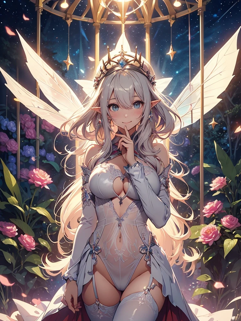 最high quality、1 woman elf on screen 、sexly, Beautifully decorated bra、Panties、Beautiful foam、、CourtyardShining fairy wings、Flower fractal art Beautiful Nature((beautiful night)) ((starry night)) 、Bigger on the screen((cowboy shot )) (up shot) 、((seethroughbodystocking, underwear)),Beautiful radiance,High-definition depiction, Realistic, 8K, Unity, beautiful Shot, light smile, Beautifully and vividly drawn, , Beautiful, beautiful, clear skin、sexly,beautiful underwear,Countless rays of light pouring down, Swirling Light, Raise one arm above your head, Intense light is emitted from the magic circle in front of the girl. forest、Lots of leaves、green leaves、flower、Particles of light、 night、Magic 、Fairy tale、エルフの町
Romanticism,Cowboy Shot: The most beautiful form of chaos, Mr..々colour, Intertwined flowers, Particle,magical gentle light,smile,sexly,image quality、masterpiece、Beautiful Face、Super beautiful elf woman((Big breasted 22 year old office lady、Bust 100,Beautiful long ironed hair 、bionde hair,height: 165cm。、sexly、ANDsbian、、high quality、、Visual art、Written boundary depth、universe、Happy smile、、elegant、ticker beautiful decorative、、beautiful tiara、Beautiful bed、Beautiful Landscape、A kind smile、wonderful、Fluttering petals、Dance happily、、Cultivate fantasy、、Mystery light Lots of flowers、、art、forest, art,mystery,Ultra-high resolution,atmosphere A colorful and dreamy anime-style illustration of a young girl with beautiful hair,Beautiful Forest. surrounded by a kaleidoscope of colors and glowing lights. The background is filled with whimsical details and a magical atmosphere. --ar 3:4 --style raw --stylize 600 --niji 6、Throne Beautiful エロnsfw