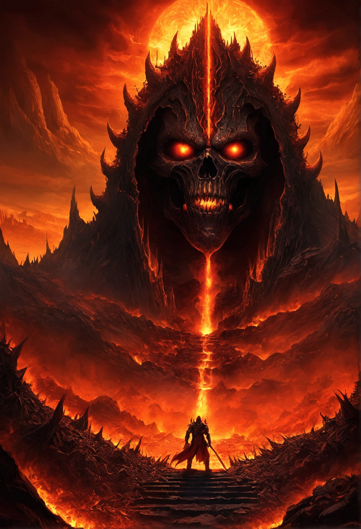 , hellish landscape, The Depths of Hell, Apocalyptic landscape of hell!!!!!, Mustafar, Hell&#39;s Ruins, ! Apocalyptic landscape!!，Dark sun art, Entrance to hell, Entrance to hell, world of warcraft art, Jungle Invasion