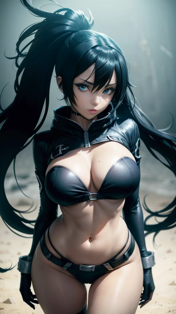 Black Rock Shooter, Sexy, Large Breasts, 