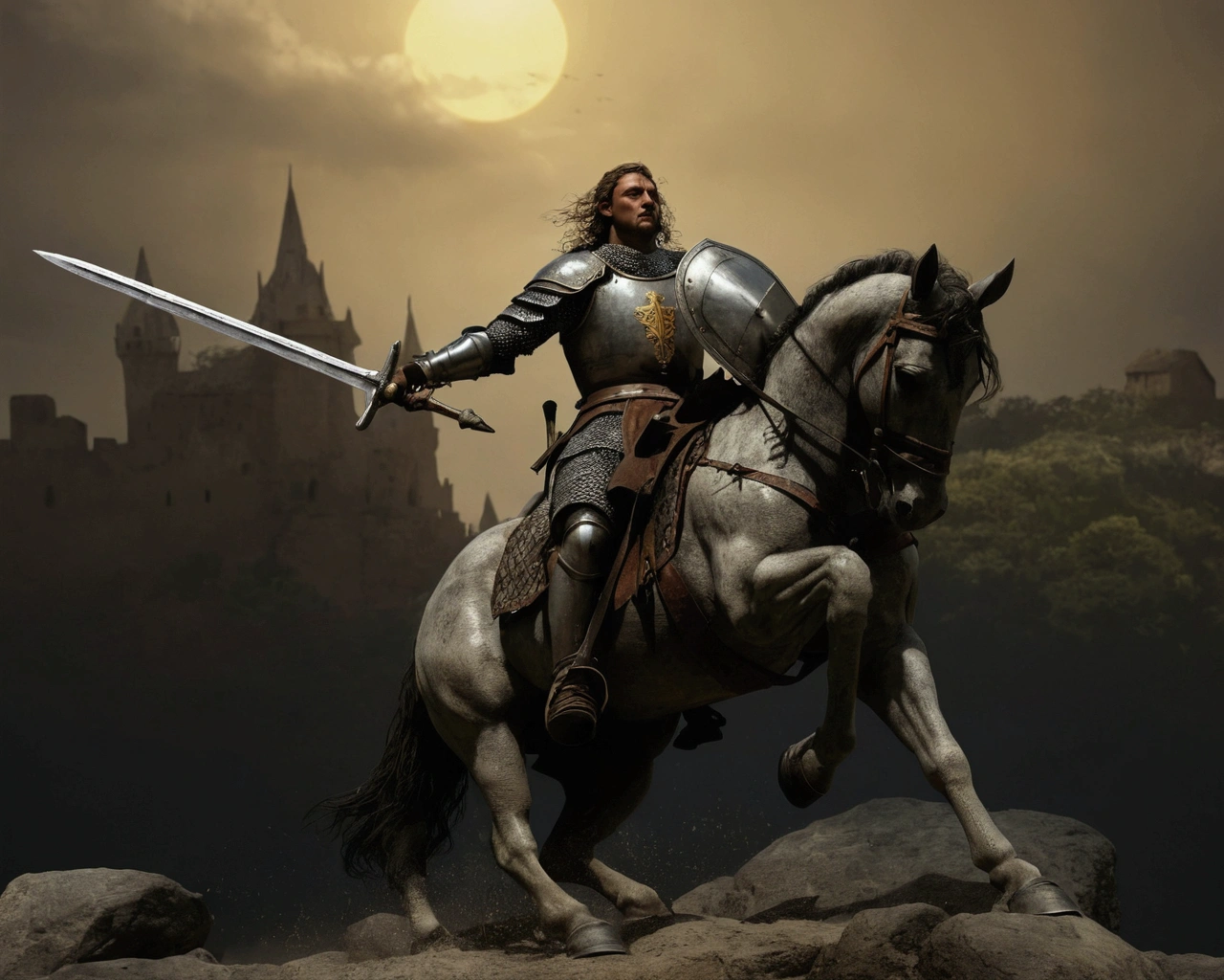 early Gallic knight: ultra realistic and detailed