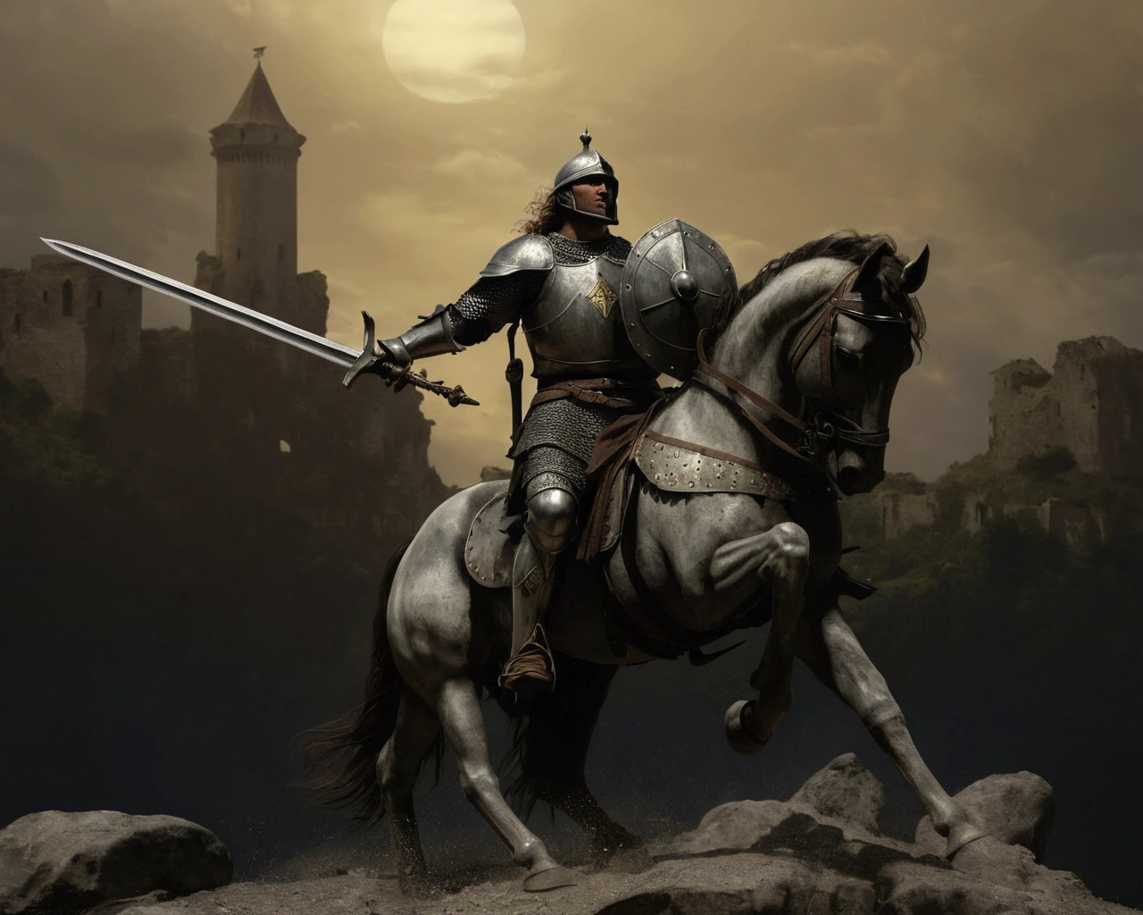 early Gallic knight: ultra realistic and detailed