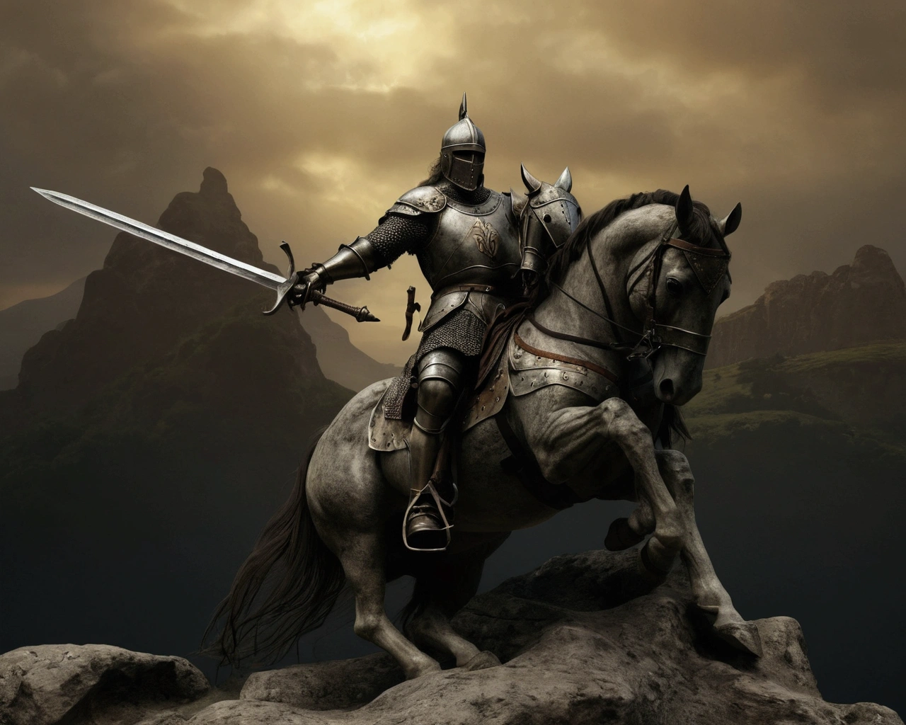 early Gallic knight: ultra realistic and detailed