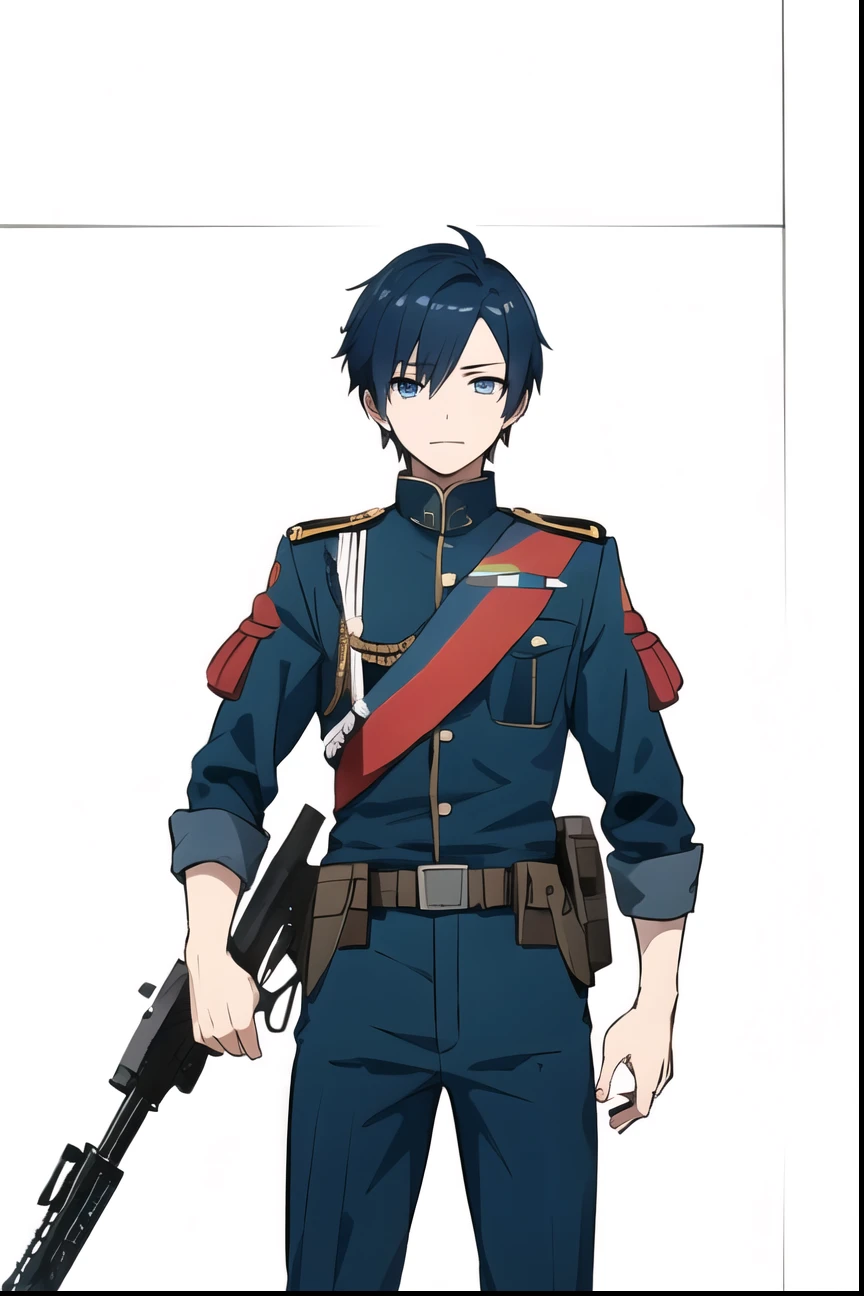 Anime boy cool cute skin white soldier and weapon gun
