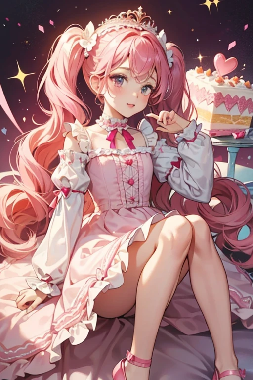 Valentina is a fair-skinned girl with pale-pink heart-shaped cheeks and black button eyes. Her hair is bright red with curly pigtails composed of three alternate-sized hearts to match the curly bangs of hair shaped like an upside down heart. A single red bow holds each pigtail, while on her head she wears a pink crown composed of three curly hearts.

Valentina wears a white and pink dress styled after a cake. Her sleeves are each made of white ruffled lace. Near her neck at the top section of the dress are three red little loops, and below that there is a lining of pink material, and even below that is a pink ruffled lace lining. The bottom section of her dress is decorated with small pink circles and pink loops. On her feet, Valentina wears pink Mary Janes with large red bows on them SPARKLE; GLITTER