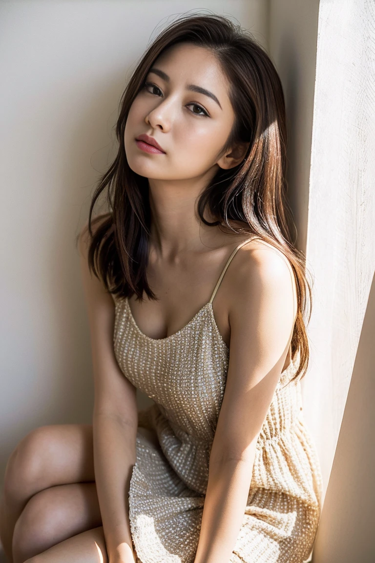 (full bodyesbian:1.5),(1girl in:1.3),(view the viewer:1.4),(anatomy correct:1.4),(Opaque pantyhose and pointed heels,, :1.3),(Sit on top of a hill:1.2),(Wear a Chinese floral dress:1.2),Short flowing blonde hair:1.2),(Accurate and perfect face:1.3),(Long legs:1.3),hyper HD, Ray traching, reflective light, structurally correct, awardwinning, high detal, Fade shadow contrast, Face lighting ,Cinematic lighting, masutepiece, super detailing, High quality, high detal, Best quality, 16 k,High contrast,