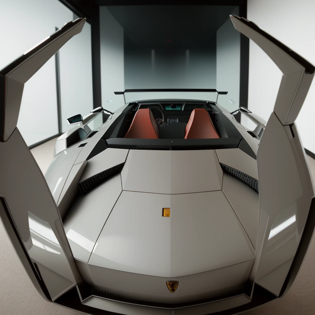 Back view of a lambo in a showcase room, 33 milimeter nikon camera
Super Detailed, Depth Of Field,
