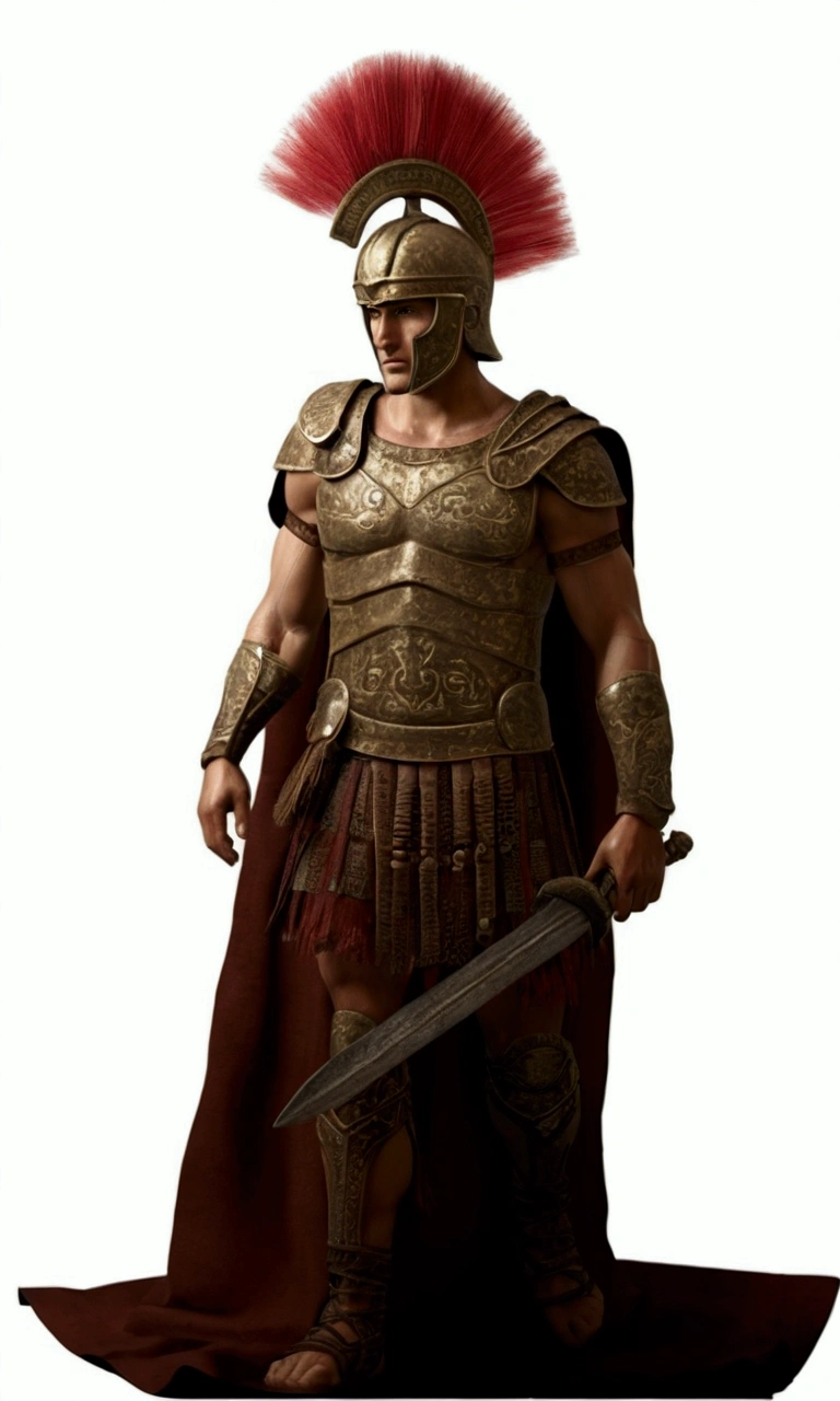 Trojan warrior: ultra realistic and detailed