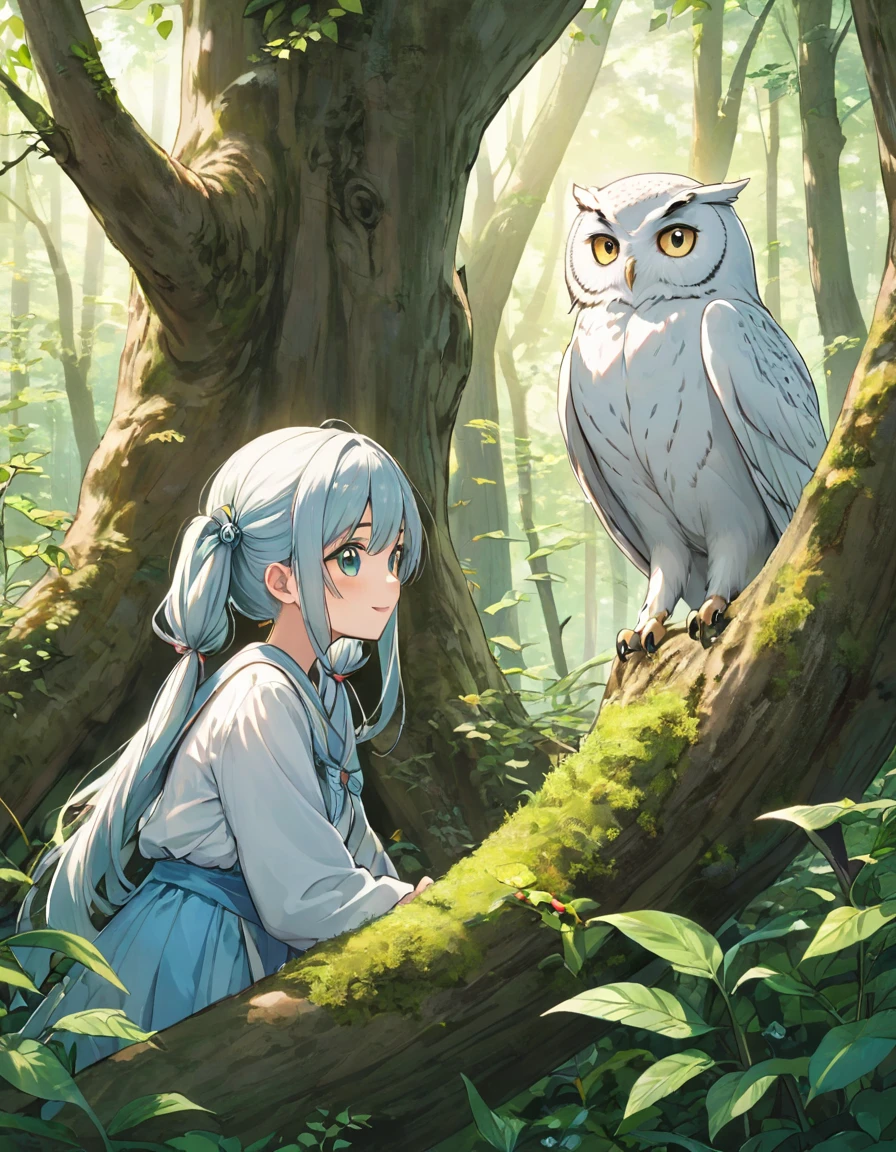 Vivid, detailed, HD quality, Natural look, masterpiece, 最high quality, high quality, detailed, ultra detailed, hyper detailed, insanely detailed, Exquisite, beautiful, Full HD, Full HD, 4K, 8k, 16K, High resolution, Absurd, 35mm Film.
once upon a time, there was a young girl named thatly who lived in a small village by the edge of a vast forest. thatly loved nothing more than exploring the forest and discovering new creatures and plants.
one day, thatly stumbled upon a clearing deep in the forest, There she found a pure white owl perched on a tree.. The owl looked at her with wise eyes., He spoke gently with sharp eyes, Melodic Voice.Light blue long hair、Beautiful girl with twin tails、Bright smile
"thatly, You have a special talent," The owl said. "You have the ability to see the world in ways that others cannot.. You have a talent for curiosity and wonder.."
thatly was fascinated by the owl's words and asked him how she could use her gift.
"Using curiosity and wonder、Explore the world around you," The owl said. "question, Seeking new experiences, And keep learning. By doing that, You will come to know yourself and the world better.."
thatly took the owl's words to heart and began to explore the world with a newfound sense of purpose. 彼女はquestionした, Seeking new experiences, And I learned from everyone I met.
As she grows, thatly became known throughout the village as a wise and knowledgeable person. She shared her insight and wisdom with others., Her curiosity and wonder are obvious to those around her.々give inspiration to、I continued to encourage。.
A few years later, when thatly was an old woman, She returned to the forest clearing where she met the wise old owl. She found the tree still standing., And the owl was still perched on it.
"You've come full circle, thatly," The owl said. "Your curiosity and talent for wonder、I have led you on a journey of self-discovery and growth.. and now, Now is the time to share that gift with the world., Others will follow in your footsteps、So that you can find your own way."
そしてthatで, that
