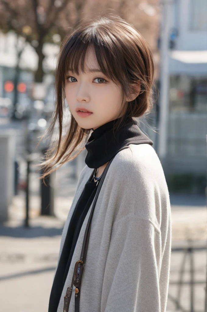 Girl wearing a collar  