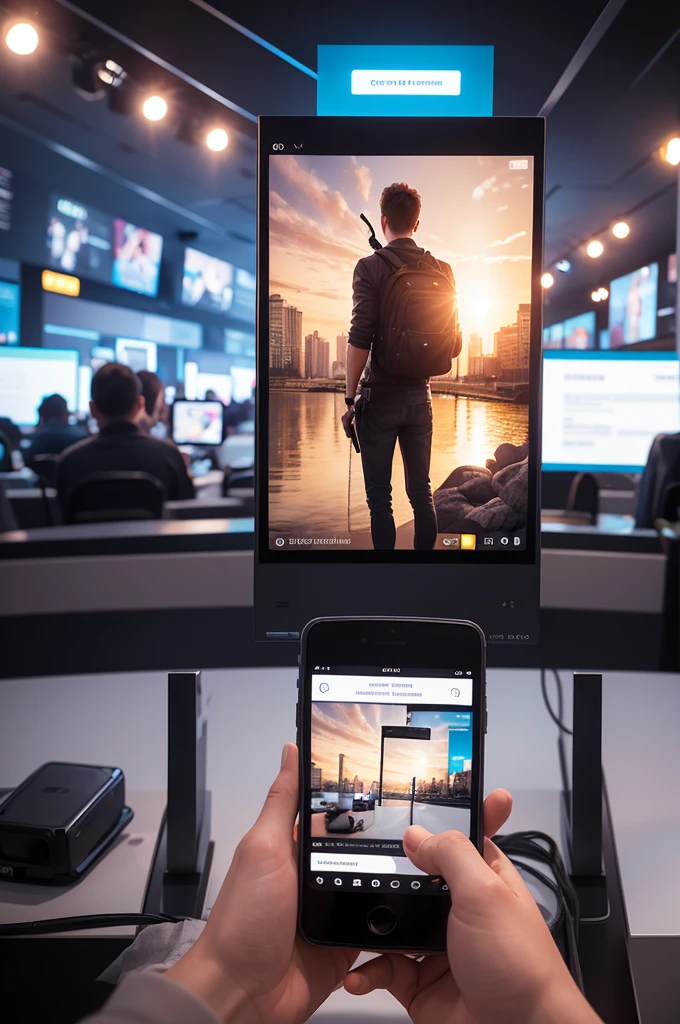 Create an image that represents a digital event in high definition