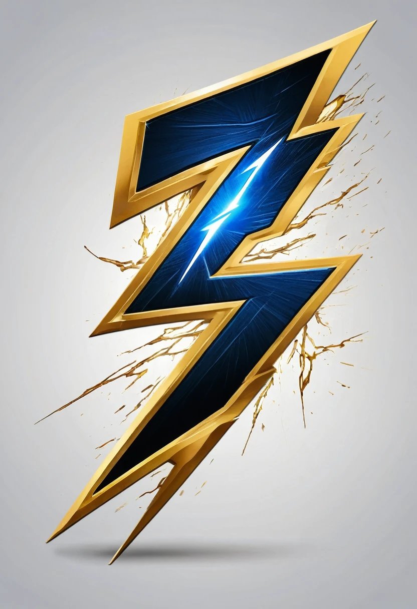 (team logo), (SpeederZ name), (details in black and blue), (letter Z merged with lightning bolt in golden color)