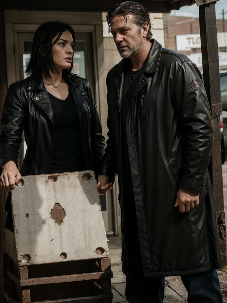Show me Rick Grines and Negan Smith shaking hands