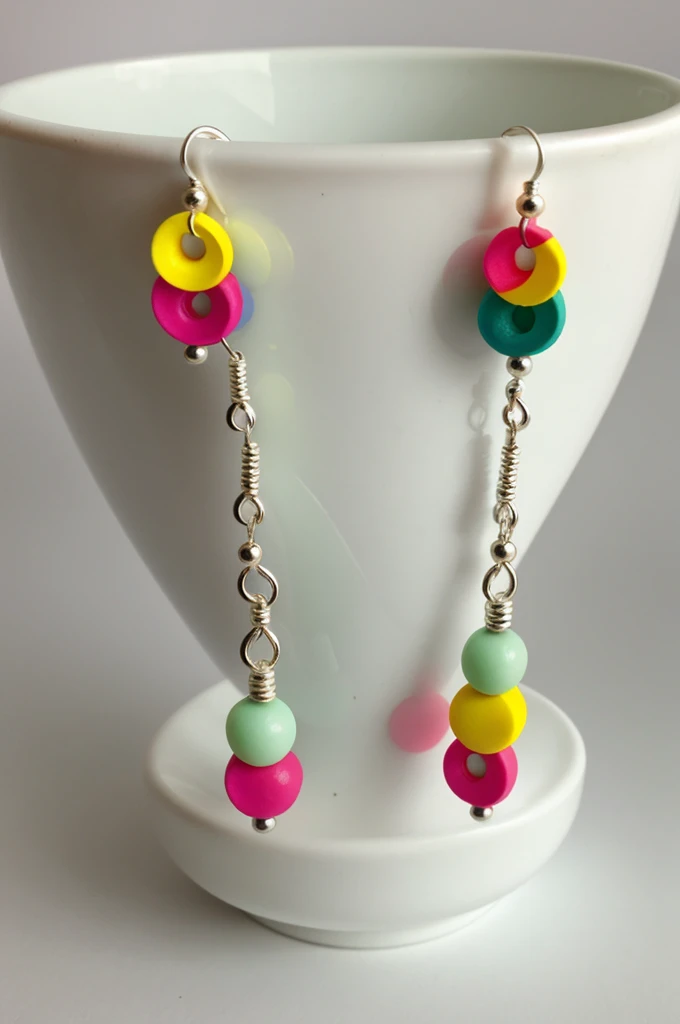 Original colorful fimo earrings
