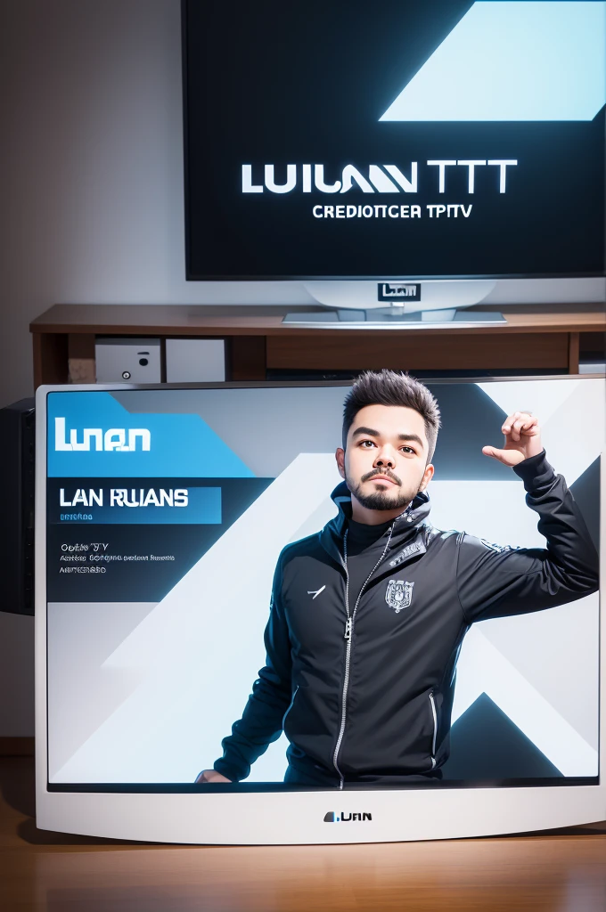 Create a brand logo with name " Luan IPTV "