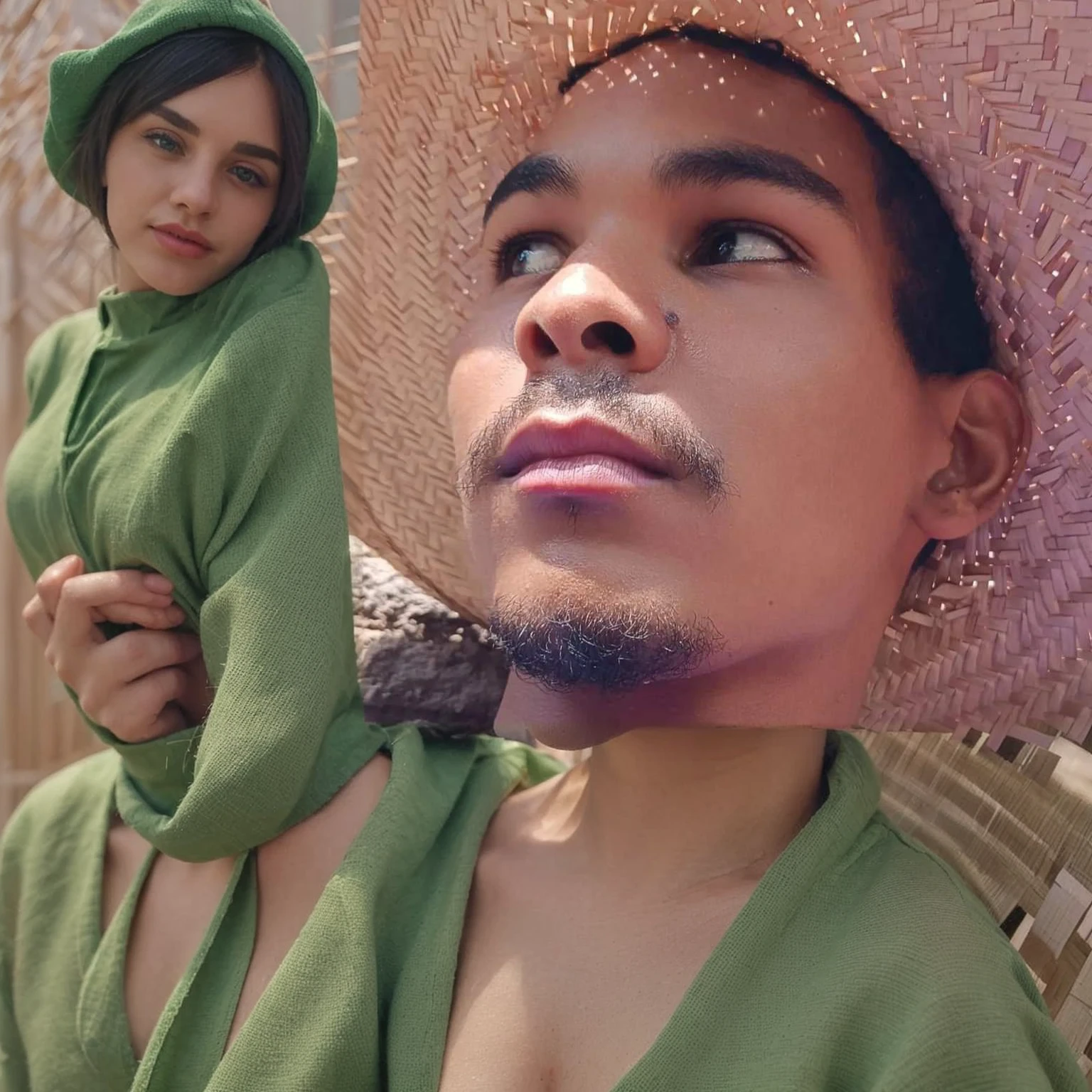 Robust green clothing 