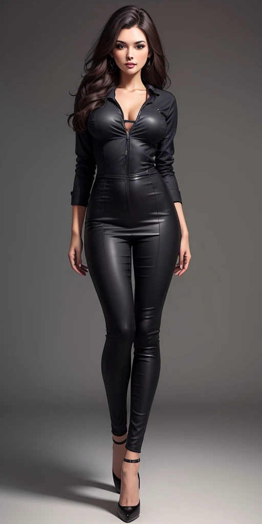 full body standing straight woman