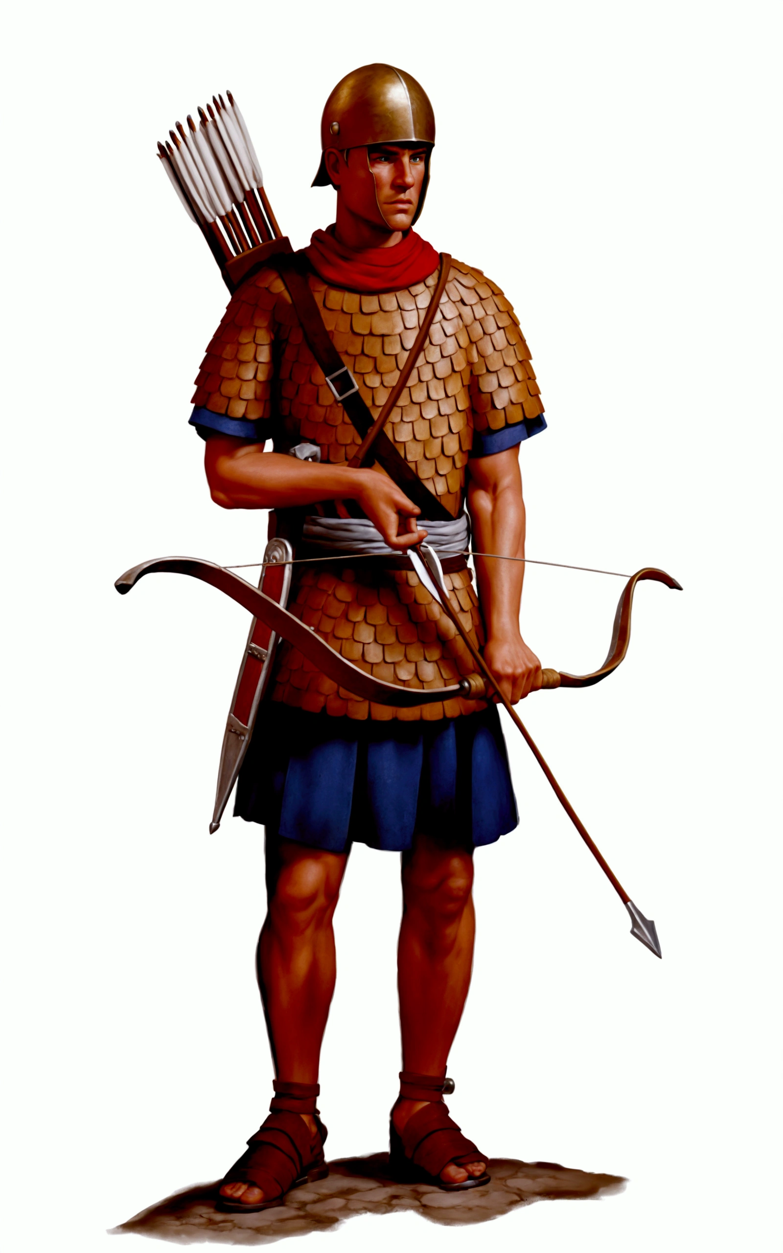 Gallic archer: ultra realistic and detailed