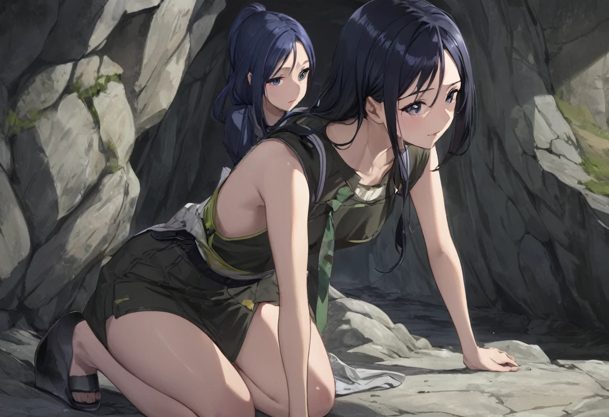 Love Live adult Matsuura Kanan, masterpiece, highest quality, gloss, cave of the enemy, attire random, Feel in the trap (sexual)