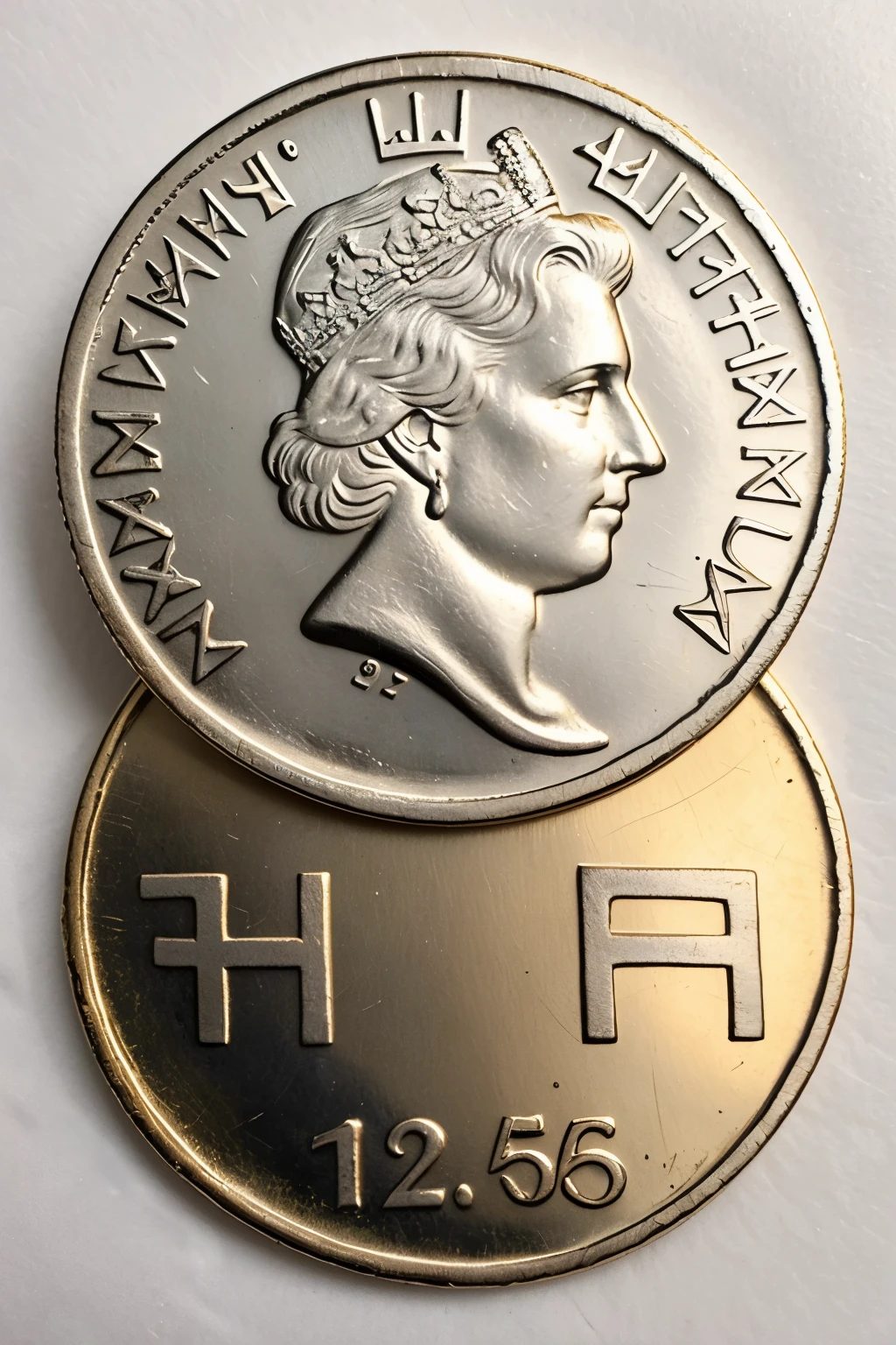 make me a 112x112px image | 56x56px | 28x28px of a Greek coin for my twitch points