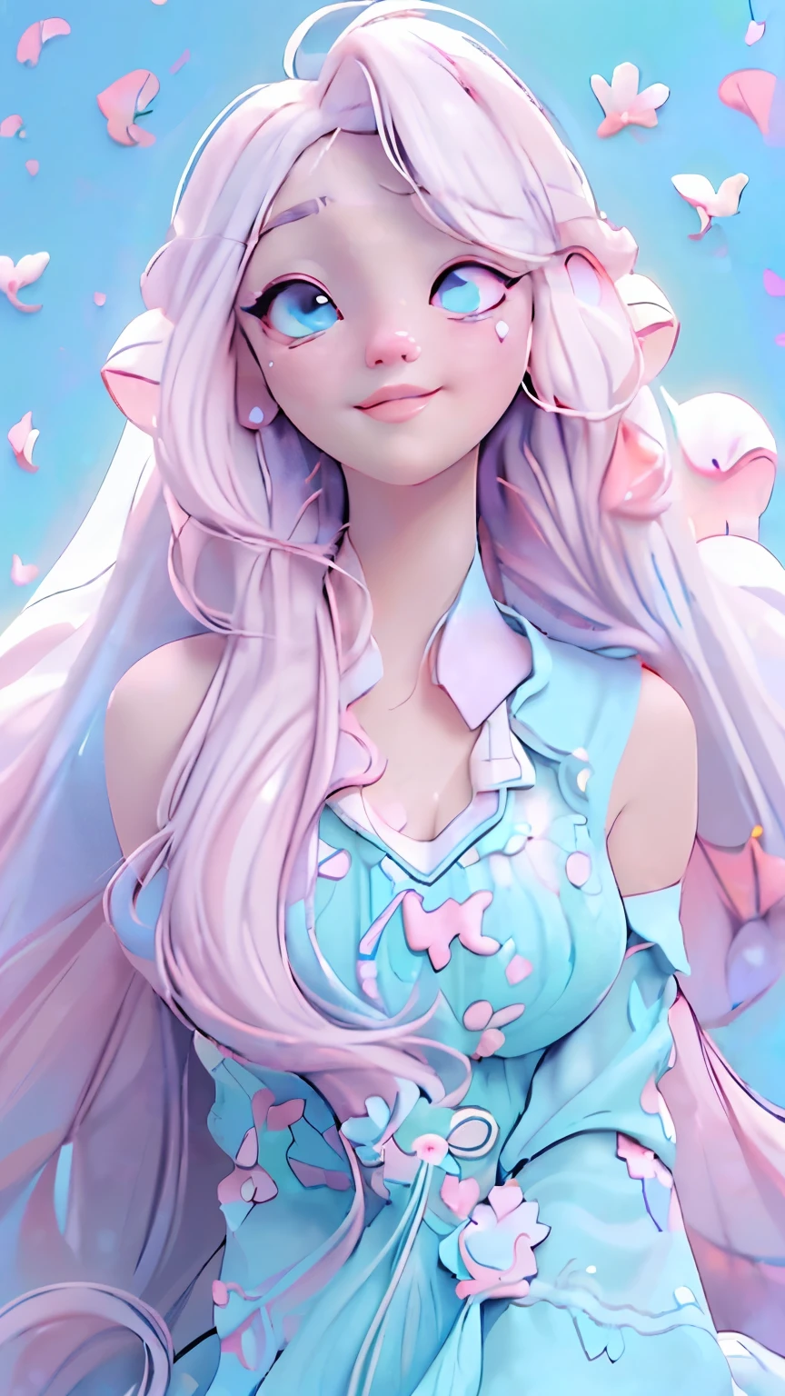 (Pink Fashion T-shirt:1.9),(Colorful hair: 1.8), (all the colours of the rainbow: 1.8),(((((vertical painting:1.6))), (painting:1.6),front, comics, illustrations, paintings, large eyes, crystal clear eyes,( rainbow color gradient high ponytail:1.7), exquisite makeup, closed mouth,(Small Fresh: 1.5),(Wipe Chest: 1.6) ,long eyelashes, white off shoulder T-shirt, White Shoulder Shirt,looking at the audience, large watery eyes, (rainbow colored hair:1.6), color splash, (solo:1.8), color splash, color explosion, thick paint style, messy lines, ((shining)),(colorful), (colorful), (colorful), colorful, Thick Paint Style, (Splash) (Color Splash), Vertical Painting, Upper Body, Paint Splash, Acrylic Pigment, Gradient, Paint, Highest Image Quality, Highest Quality, Masterpiece, Solo, Depth of Field, Face Paint, colorful clothes, (Elegant: 1.2), gorgeous,long hair, wind, (Elegant: 1.3), (Petals: 1.4),(((masterpiece))),(((best quality))),((ultra-detailed)),(illustration),(dynamic angle),((floating)),(paint),((disheveled hair)),(solo),(1girl) , (((detailed anima face))),((beautiful detailed face)),collar,bare shoulders,white hair, ((colorful hair)),((streaked hair)),beautiful detailed eyes,(Gradient color eyes),(((colorful eyes))),(((colorful background))),(((high saturation))),(((surrounded by colorful splashes))),