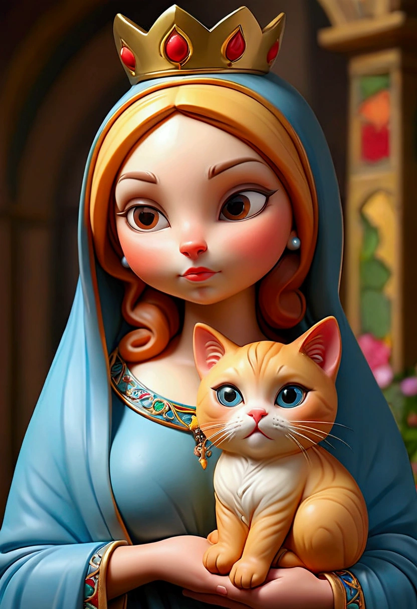 virgin mary voluptuous sexy cat
