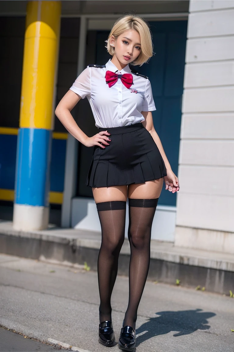 ((There are four of us:1.8))、(4 sisters)、Fire、(neon city)、((body type: tall model.)4 старшеClassницы:1.0))、(Facing this), full body photography、(Fire達の修学旅行の集合写真:1.0)、(女教師が女子高校生Fireを全員妊娠させました:1.7)、(wide hips, とてもLong legs), High heels on the ground, Class, (masterpiece:1.3), (8 K, realistic, RAW photo, top quality: 1.4), Beautiful face, (realistic face), (blonde with a short haircut:1.3), realistic目, Very beautiful eyes, realistic skin, beautiful skin, ultra high resolution, Super realistic, very detailed, Golden ratio, Cute, Cute female teacher, СтаршеClassница в голубой форме, Surreal Schoolgirl, pleated miniskirt、High heel loafers, full body view, thin hands, (big breasts)、black designer bag、 СтаршеClassница в форме JK, Surreal , High Waist Micro Mini Skirt, Milk spilled on uniform、 (Black thigh-high socks с подвязками выше колена, highlighting radiant skin.)(I definitely wear them))、(Black thigh-high socks, translucent through the skin, 3 denier.)、((The elastic part of black knee socks does not show through the skin.)(He digs into your thighs))、High heel loafers, full body view, thin hands, (big breasts)、Her uniform shirt is open, expose her bra、wide hips、Long legs,(女教師と女子高校生Fire:1.5)、(女子高校生Fire全員は露出した妊娠した大きなお腹です:1.5)、 (女教師はfutanariペニスで女子高校生Fireを妊娠させました:1.7)、