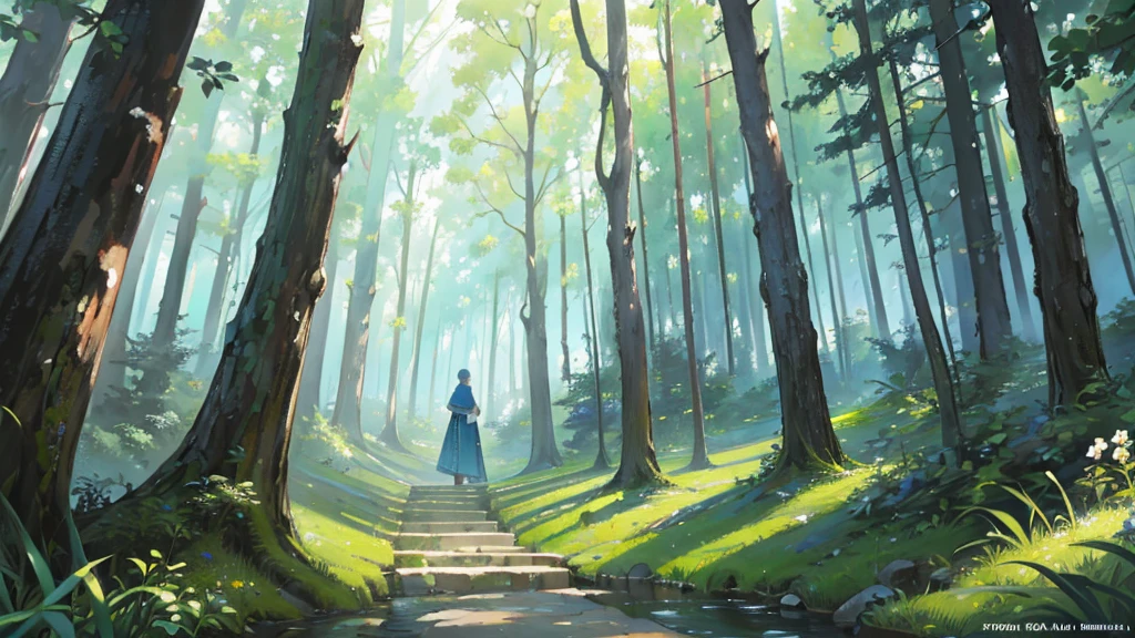 ((Highest quality)), ((masterpiece)), (detailed),Mystical Silent Forest