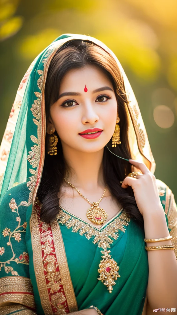 saree,posing in a colorful garden,golden sunlight,soft shadows, vibrant colors, henna tattoos, alluring eyes, seductive smile, flowing hair, elegant jewelry, intricate mehndi designs, sensual movements, graceful posture, traditional Indian earrings, pristine beauty, enchanting ambiance, exquisite silk fabric, delicate drapes, captivating presence, intricate embroidery, ornate bangles, sensual allure, mystical aura, delicate floral patterns, alluring fragrances, captivating gaze, traditional bindi, enticing curves, mysterious veil, feminine grace, bewitching charm, ancient traditions, seductive glance, radiant femininity, sensual whispers. (best quality, high-res, vivid colors, ultra-detailed, photorealistic:1.37), vibrant cultural celebration, cinematic lighting.
Precautions:
- Pay more attention to the description of the key characteristics of the characters,For example, eyes、Lips、hair、decorations, etc。
- Pay attention to depicting comfortable and harmonious pictures、Colorful feeling。
- Use appropriate vocabulary,Highlight the characteristics of the subject。
- The theme is an Indian flirting scene。Add appropriate details as required by the scene。
You can make appropriate adjustments and play based on the above needs,Keep the image relevant to the subject、Be creative and artistic。