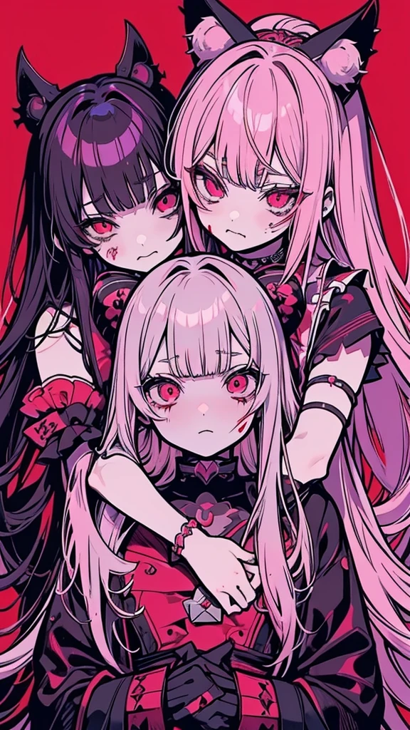 anime girl hugging another girl with Blood on her face, Yandere, gapmoe Yandere, Yandere intricate, gapmoe Yandere grimdark, Yandere. expensive, ( ( ( yoh yoshinari ) ) ), Bloody scene, [[Blood]], shalltear Bloodfallen, Singey, by Kamaguruka, Nightcore, Bloody


