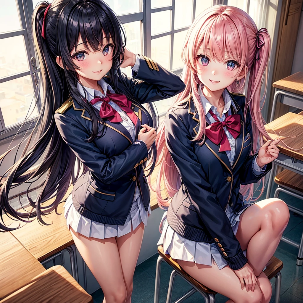 best quality,,smile,blazer,swimsuit,nepal,School,classroom,Colorful,Different world,Collective of girls,JK,A girl taking off her uniform,y and cute,New generation,Uniform of the Future,Ribbon on uniform,Evolution of fashion,middle School girlultiple girls are depicted,harem,idol group,starry sky background,photo shoot,long hair,wearing a cardigan,beautiful girlの国,girl's paradise,highest quality,bigather jacket,happy girl,horny girl,blus,perfect face,standing position,She has her bangs down,fur jacket,Beautiful eyes,smooth hair,perfect eyes,beautiful girl,Angel Girl,multicolored hair colors,naughty girl,beautiful,High-dimensional beautiful girl,Multidimensional beautiful girl,gathering,Group、,