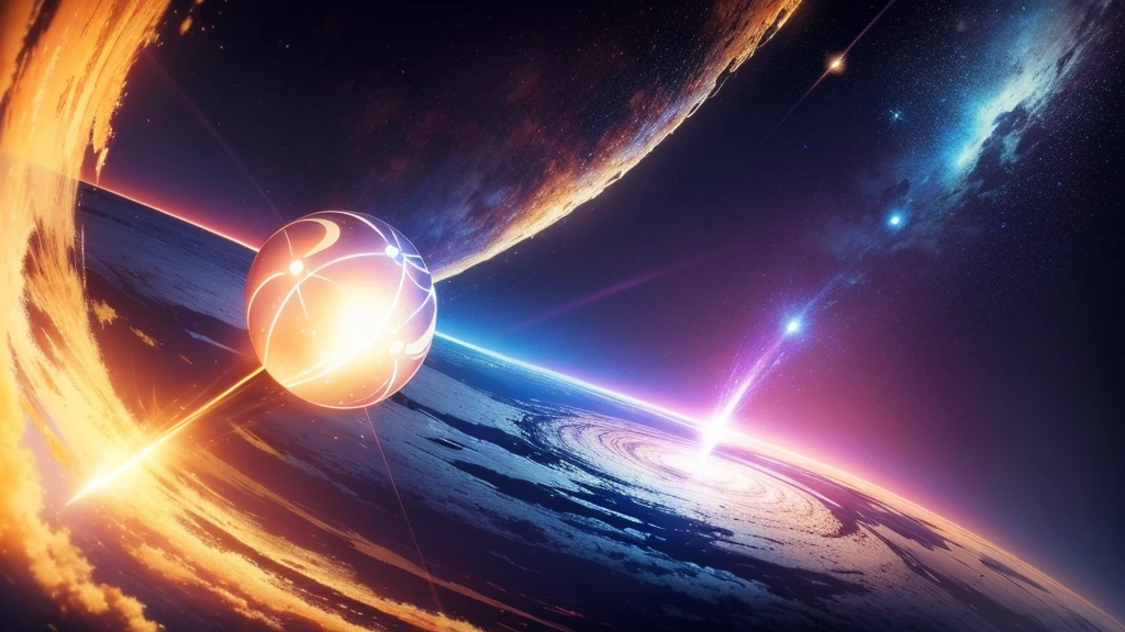 Dans les profondeurs du vaste cosmos, un point lumineux brillant flottait, une planète appelée Zenithar. Contre l'étendue sombre de l'espace, Zenithar était un joyau céleste, une oasis d'une beauté éthérée qui a défié l'imagination.