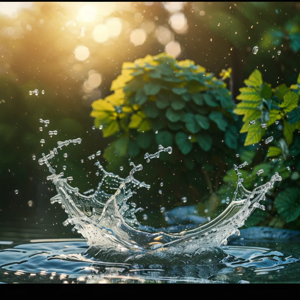 a drop of water falling on water, water splash, ripple effect, high speed photography, crystal clear water, detailed reflection, shallow depth of field, natural lighting, soft focus, calming atmosphere, cinematic, photorealistic, (best quality,4k,8k,highres,masterpiece:1.2),ultra-detailed,(realistic,photorealistic,photo-realistic:1.37)
