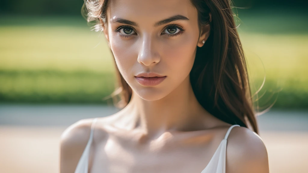 ((Full-Length Shot)),cinematic photo (best quality, high quality, sharp focus:1.4), european beautiful woman, model face, slim, breasts, best quality, realistic ,masterpiece, bokeh, 4k , white dress . 35mm photograph, film, bokeh, professional, 4k, highly detailed
