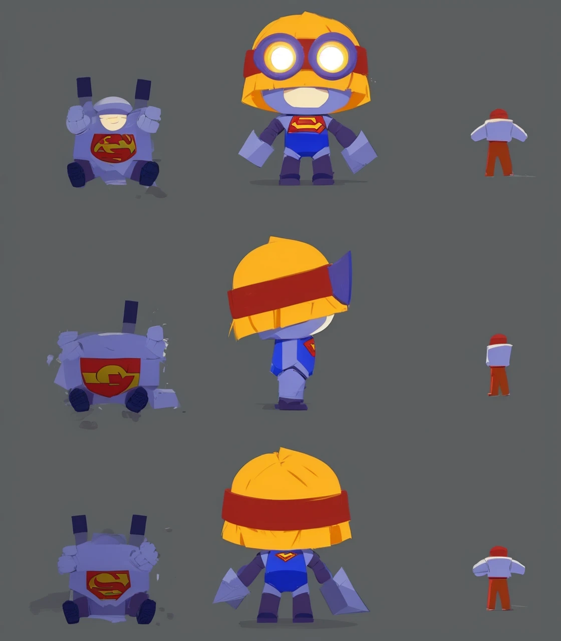 Luk change, super hero style to this character 