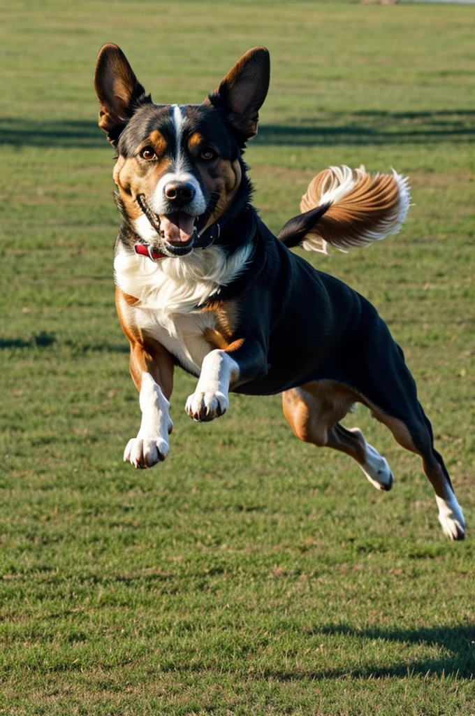 a flying dog 